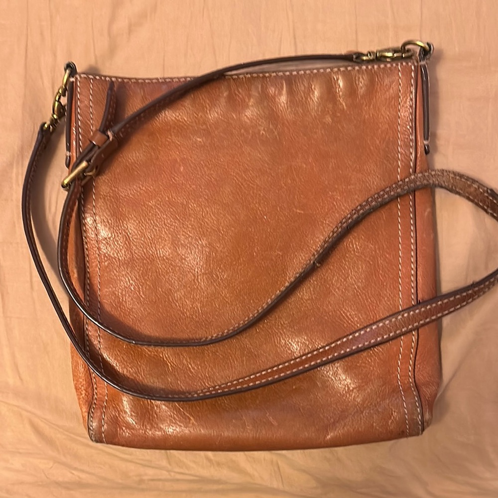 Fossil Brown Leather Bag